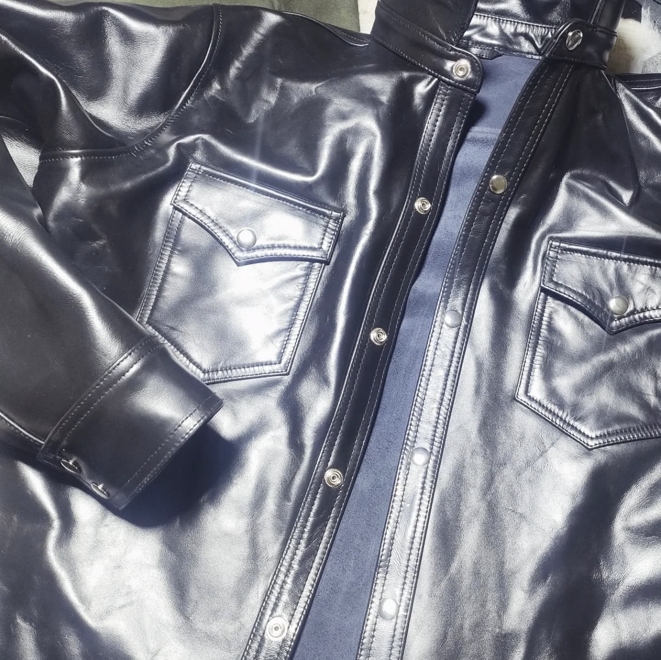 Leather Shirt - Long Sleeve