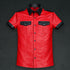 Leather Shirt with Accent