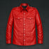 Long Sleeve Leather Shirt