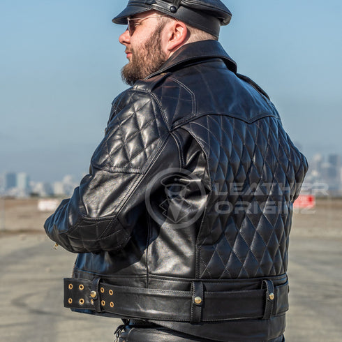 Padded Leather Jacket