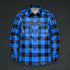 Plaid Leather Shirt - Long Sleeve