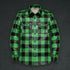 Plaid Leather Shirt - Long Sleeve