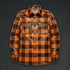 Plaid Leather Shirt - Long Sleeve