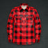 Plaid Leather Shirt - Long Sleeve