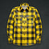 Plaid Leather Shirt - Long Sleeve