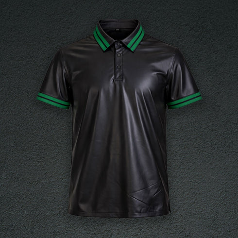 Leather Polo Shirt