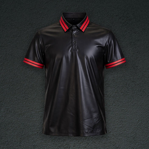 Leather Polo Shirt