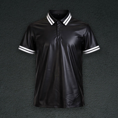 Leather Polo Shirt